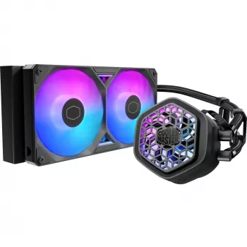 Skystas CPU aušintuvas Cooler Master MasterLiquid 240 Atmos II — 240mm radiatorius, VRM ventiliatorius, RGB