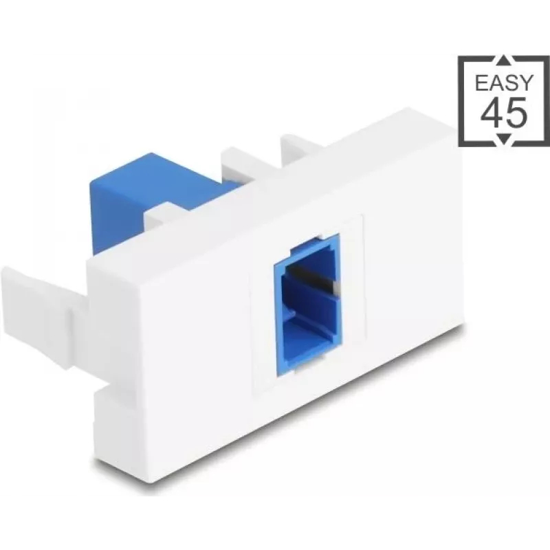 DELOCK Patch Panel Module SC Simplex Blue/White 45° Easy 90896