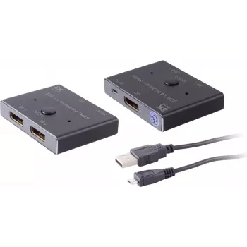 DisplayPort perjungiklis ShiverPeaks 05-14001 2x1 dvikryptis 8K