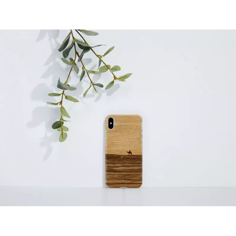„man and wood“ dėklas išmaniesiems telefonams, skirtas iPhone XS Max — terra white
