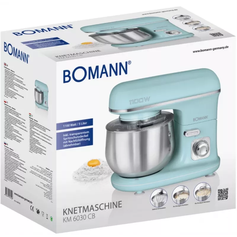 Bomann KM 6030 CB virtuvinis kombainas 1100 W 5 L mėtų spalvos