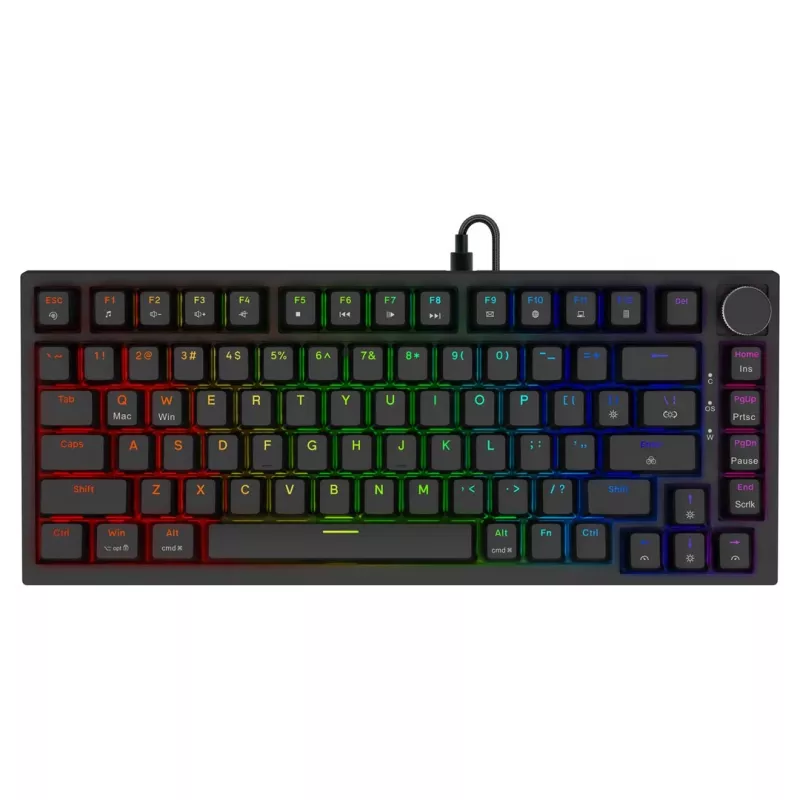 Savio ASTRAL BLACK JADE klaviatūra žaidimams USB QWERTY US International