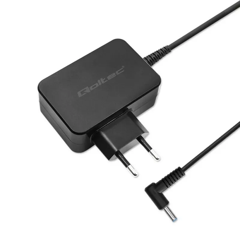 Kintamosios srovės maitinimo adapteris QOLTEC 51033 nešiojamiesiems kompiuteriams, 45 W, 19.5 V, 2.31 A, 220–240 V, patalpų, juodas, 1.7 m kabelis