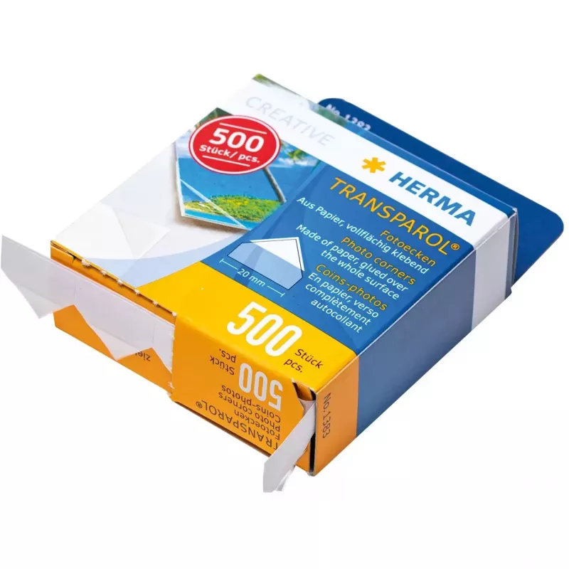 Nuotraukų kampukai HERMA Transparol 500 vnt.