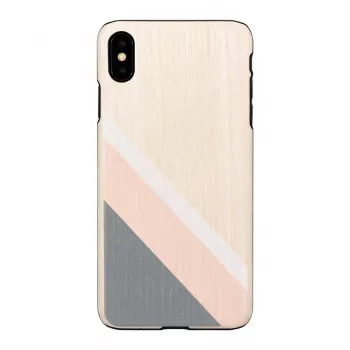 man and wood išmaniojo telefono dėklas, skirtas iPhone XS Max — rožinis kostiumas, juodas
