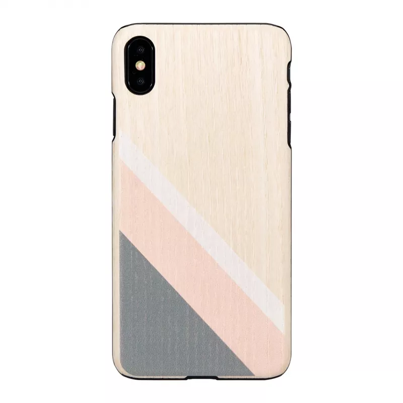 man and wood išmaniojo telefono dėklas, skirtas iPhone XS Max — rožinis kostiumas, juodas
