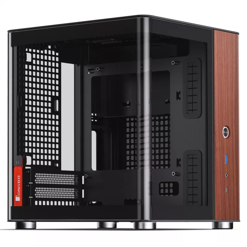 PC korpusas Jonsbo TK-0, Mini-Tower, Mini-ITX, juodas