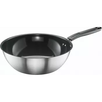 Wok Fiskars 28 cm su keramine danga, modelis 1072313, 28 cm skersmuo