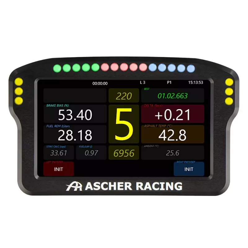 Vairo skydelis Ascher Racing 5 colių modelis 76080029 sim lenktynių ekranams