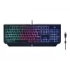 Žaidimų klaviatūra GEMBIRD GGS-UMGL4-01 pilno dydžio USB QWERTY 104 klavišų JAV anglų kalba su pele, juoda