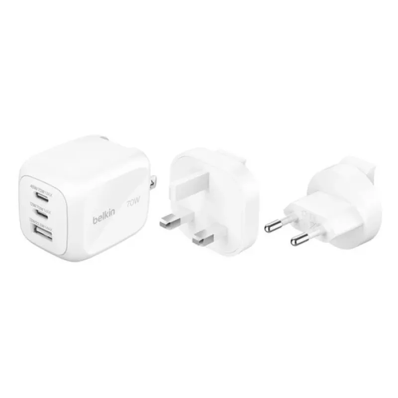 Vidinis įkroviklis Belkin BoostCharge Pro WCH018HQWH Greitasis įkrovimas 2 USB-C