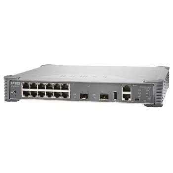 JUNIPER NETWORKS EX2300 Compact Fanless 12-port 101001000BaseT PoE+ 2 x 110G SFPSFP+ (EX2300-C-12P)