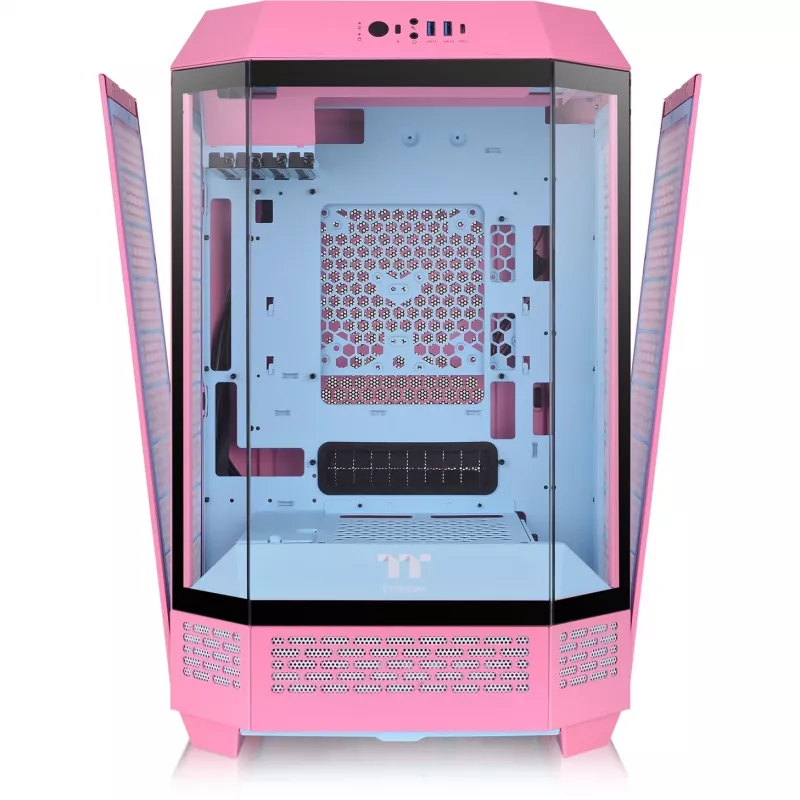 Thermaltake The Tower 300 Bubble Pink rožinis Grūdintas Stiklas - Midi/Mini Tower - ATX