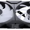 PHANTEKS M25 Gen2 PWM D-RGB 140 mm ventiliatorių 3 vnt. rinkinys, juodas