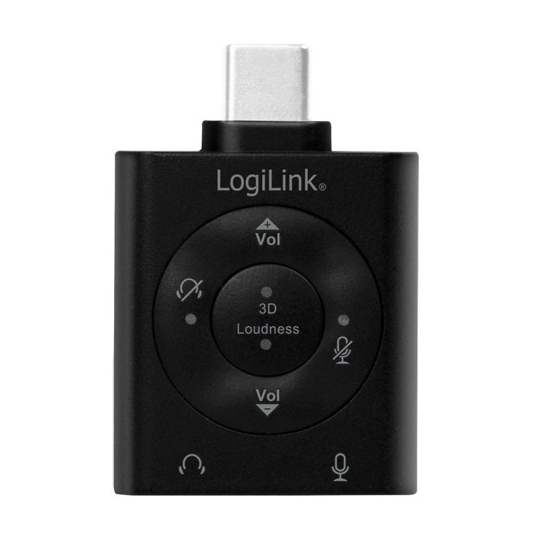 USB3.2 garso adapteris USB-C/M į 2x 3,5 mm/F 7.1