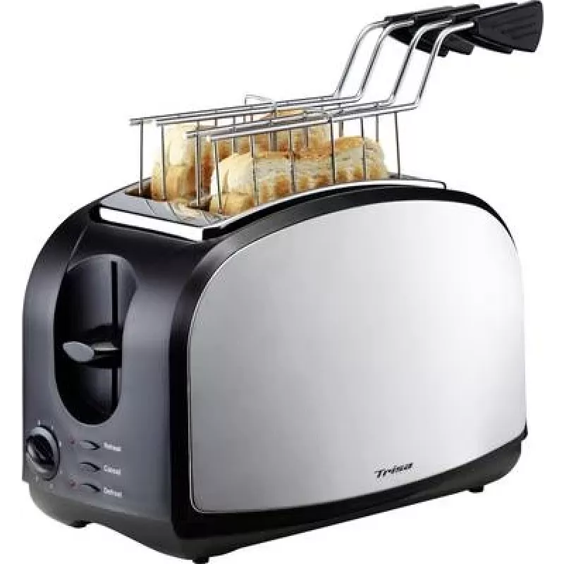 Trisa Crispy Snack Toaster Stainless Steel, Juoda (7361.4212)