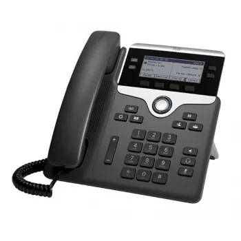 VoIP stalinis telefonas Cisco 7841 — atnaujintas, HD garso, 4 linijų ekranas