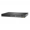 HPE - Aruba Series - Aruba 6300F - komutatorius - L3 - valdomas - 24 x 10/100/1000 + 4 x 1 Gigabitas / 10 Gigabitų / 25 Gigabitų / 50 Gigabitų SFP56 (jungtys / stack'inimas) priekyje ir šone