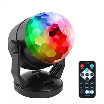 LED disko rutulio šviestuvas DENVER LDB-319 — kompaktiškas LED vakarėlių šviestuvas, modelis 117220200040