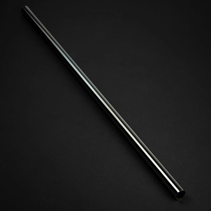 Standus vamzdelis Bitspower None Chamfer žalvaris 14mm AD, 500mm, juodas blizgus