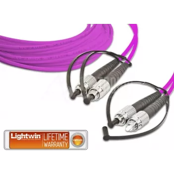 Lightwin High Quality Duplex LWL komutacinis kabelis, MM OM4, FC - FC LWL komutacinis kabelis (LDP-50 FC-FC 3.0 OM4)