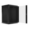 Sieninė spinta LANBERG WF01-6618-10B, 18U, 600×600×907 mm, juoda, 60 kg