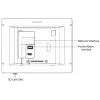 Vaizdo domofonas Hikvision DS-KH8350-TE1 7 colių IPS jutiklinis ekranas, PoE, SIP, MicroSD lizdas, 1024×600, aliuminio korpusas, juodas