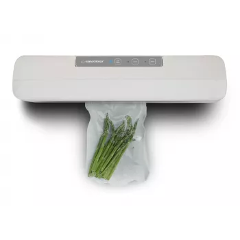 Stalinis vakuuminis maisto sandariklis ESPERANZA EKV001 — kompaktiškas, baltas, 30 cm sandarinimo plotis, 107 W, 220–240 V