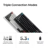 Mechaninė 75% klaviatūra Keychron Q1 Ultra 8K — USB + RF belaidė + Bluetooth, RGB, juoda