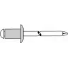 Aklina kniedė GESIPA 1455053 Al/A2 5x16 mm 10,0–12,0 mm griebties diapazonui, 500 vnt. pakuotėje