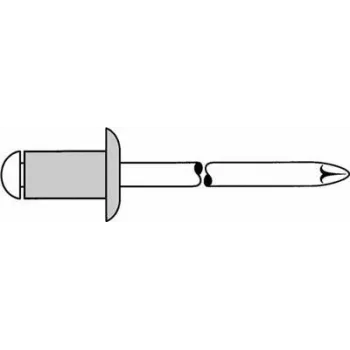 Aklina kniedė GESIPA 1455053 Al/A2 5x16 mm 10,0–12,0 mm griebties diapazonui, 500 vnt. pakuotėje