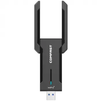„WiFi“ USB adapteris Comfast CF-972AX, dviejų dažnių 2,4 GHz / 5 GHz, iki 5374 Mbps