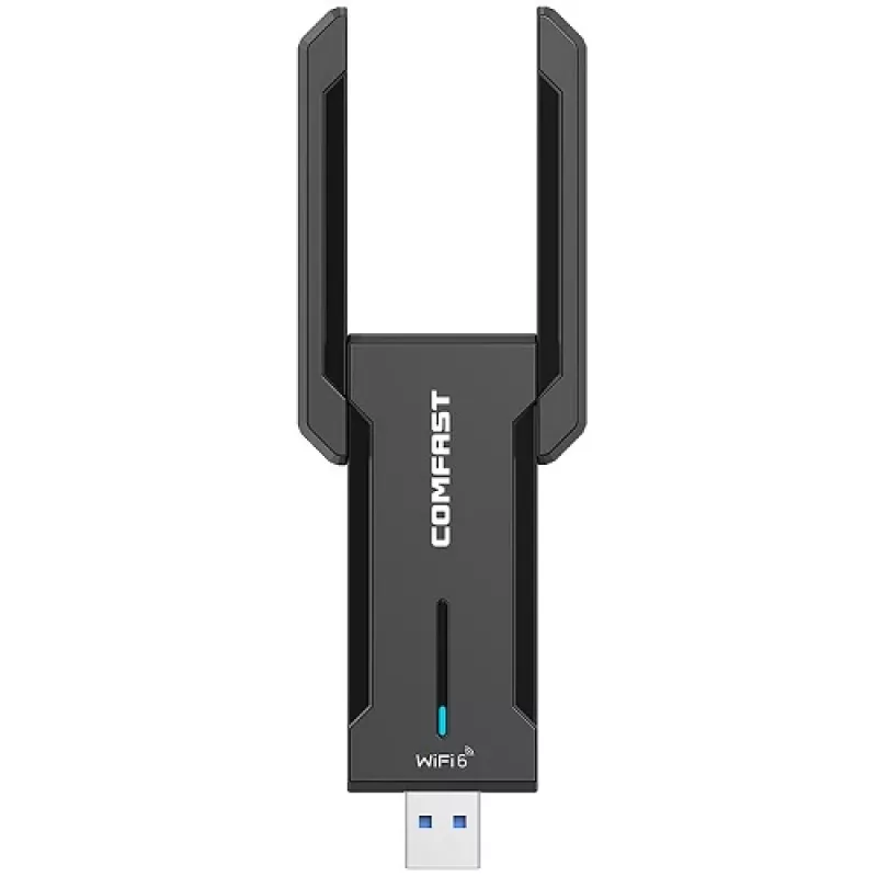 „WiFi“ USB adapteris Comfast CF-972AX, dviejų dažnių 2,4 GHz / 5 GHz, iki 5374 Mbps