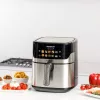 Oro gruzdintuvė Taurus Air Fry 7S 1600W 6,5L, nerūdijantis plienas, 8 programos, 80–200°C, jutiklinis valdymas
