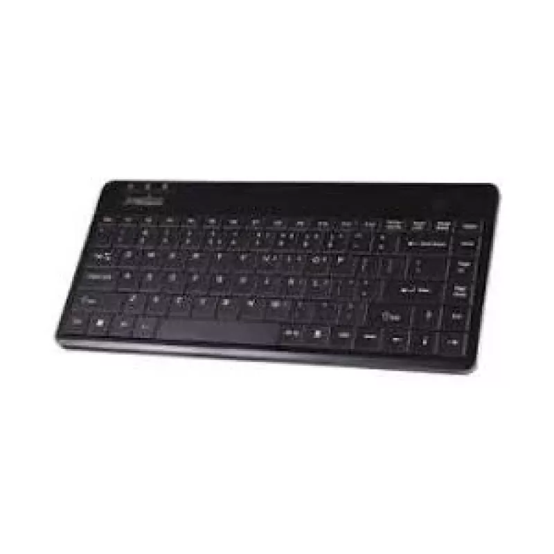 Perixx PERIBOARD-409 H, DE, mini USB klaviatūra, 2 USB šakotuvai, juoda