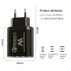 USB sieninis įkroviklis MACLEAN MCE479B — 3 USB prievadai, 18 W bendra galia, kompaktiškas