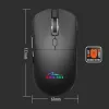 Belaidė pelė MEDIA-TECH MT1124 BT/RF Silent & Recharge — abiem rankoms tinkama, 3200 DPI, Bluetooth + 2,4 GHz USB, 6 mygtukai, įkraunama