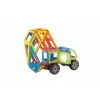 Magnetinis konstravimo rinkinys MAGFORMERS Dynamic Flash 54 vnt. — magnetinės statybinės plytelės su kvadratais ir trikampiais