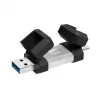 USB atmintukas Silicon Power 256 GB USB Type-A / USB Type-C, aliuminis-guminis dangtelis