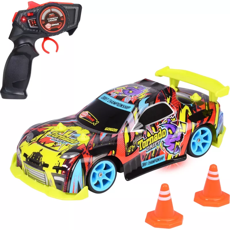 Radijo bangomis valdomas automobilis Dickie Tornado Drift RTR 2.4 GHz – paruoštas važiuoti driftinis automobilis