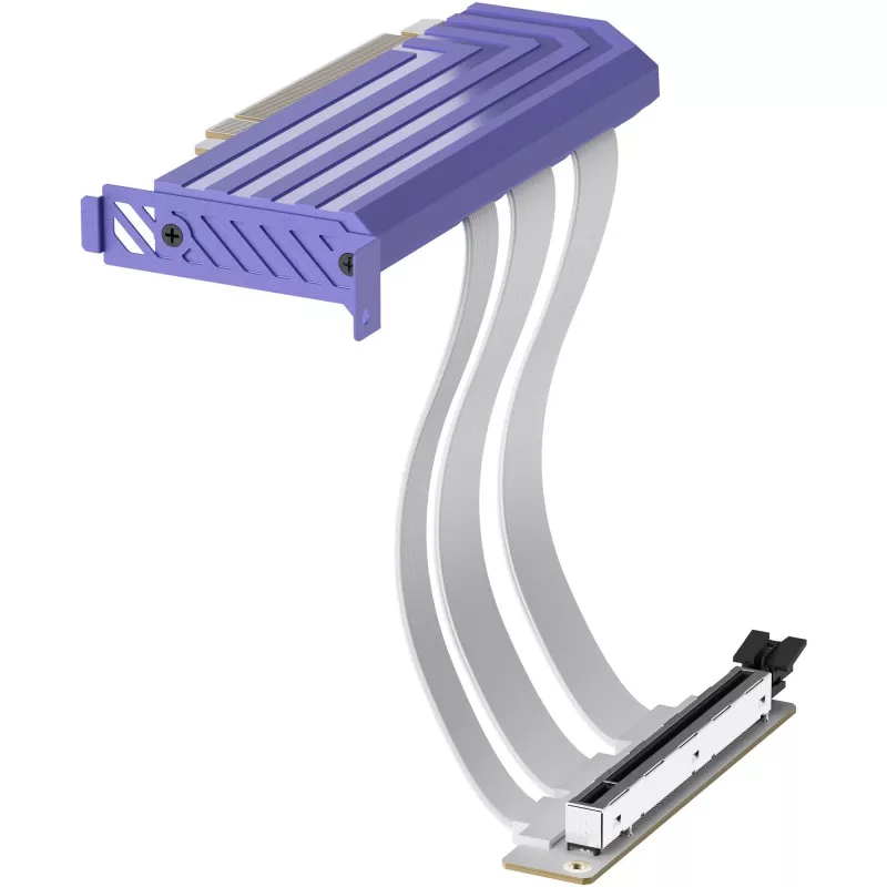 PCIe 5.0 Hyper Riser laidas, HYTE, modelis ACC-HYTE-PCIE50-TM, 20 cm, violetinė / balta