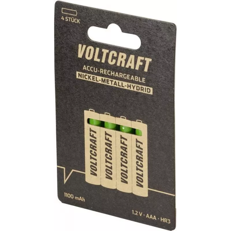 VOLTCRAFT HR03 SE Micro (AAA) baterija NiMH 1100 mAh 1,2 V 4 vnt. (VC-12322240)