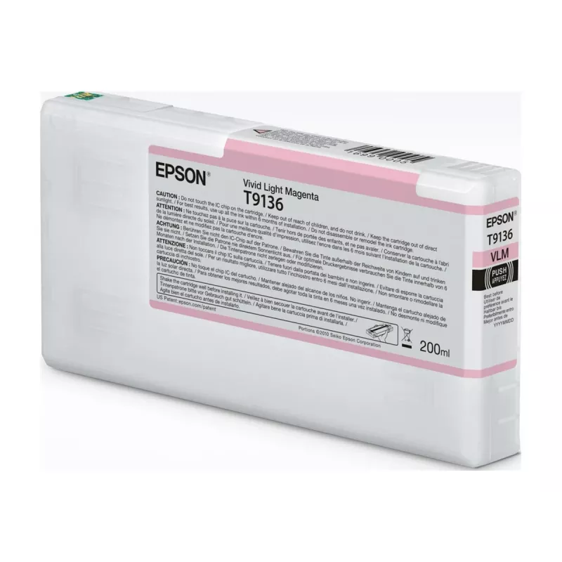 Epson T91360N Vivid Light Magenta Originalius rašalinių kasečių rinkinys suderinamiems Epson spausdintuvams