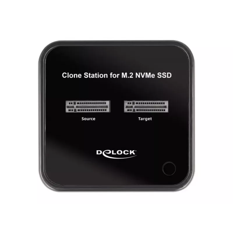 DeLOCK M.2 prijungimo stotelė dviem M.2 NVMe PCIe SSD su klonavimo funkcija