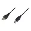 Digitus ASSMANN - USB kabelis - USB Type A, 4 kontaktų (kištukas) - USB Type B, 4 kontaktų (kištukas) - 50 cm (USB/USB 2.0) - juodas (AK-300105-005-S)