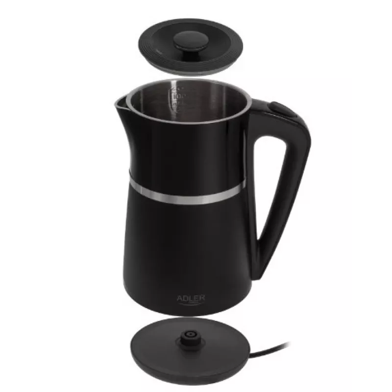 Elektrinis virdulys Adler 1,7 l 2200 W juodas