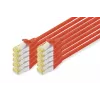 Tinklo kabelis Digitus CAT 6A S/FTP RJ-45 2m raudonas