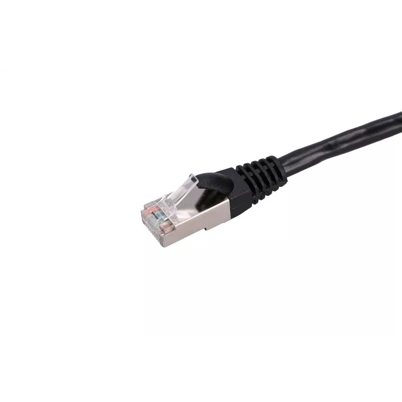 LAN pataisinis laidas Extralink Cat5e FTP 5 m, varinė vytos poros, RJ-45–RJ-45, juodas