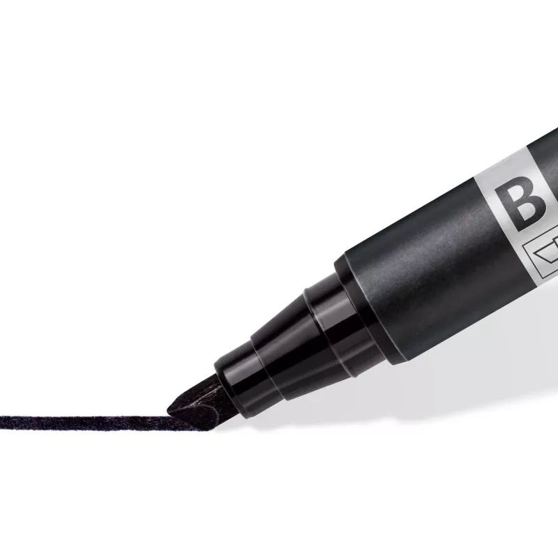 Nuolatinis žymeklis Staedtler Lumocolor permanent duo 348 B juodas 1 vnt.