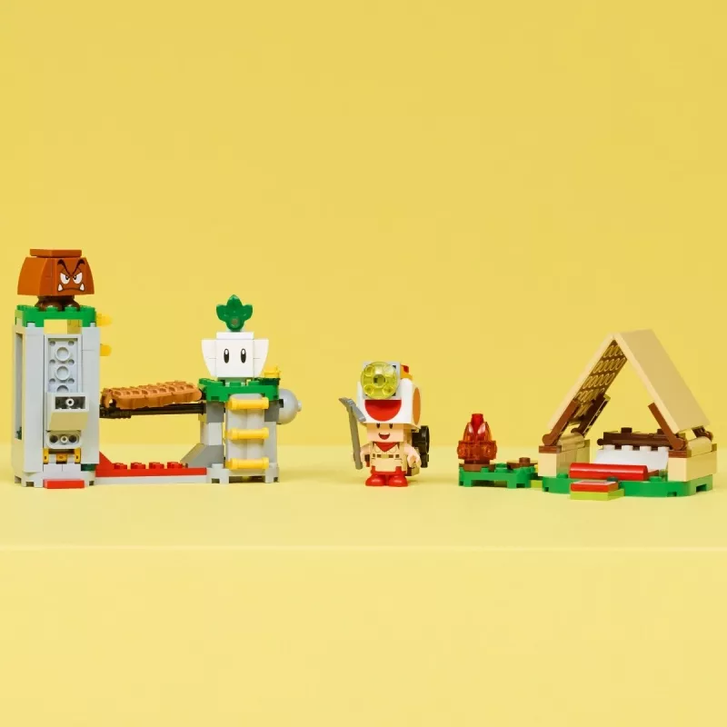 Konstruktorius LEGO Captain Toad's Camp rinkinys 72040 su interaktyviomis Super Mario funkcijomis